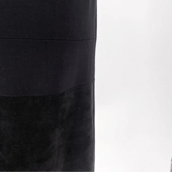 RAQUEL ALLEGRA | Lambskin & Silk Contrast Shift Dress in Black | M - Picture 9 of 13
